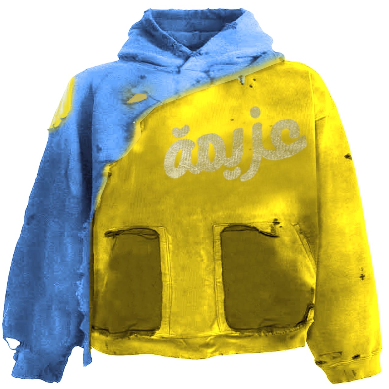 AZEMA DISTRESSED HOODIE