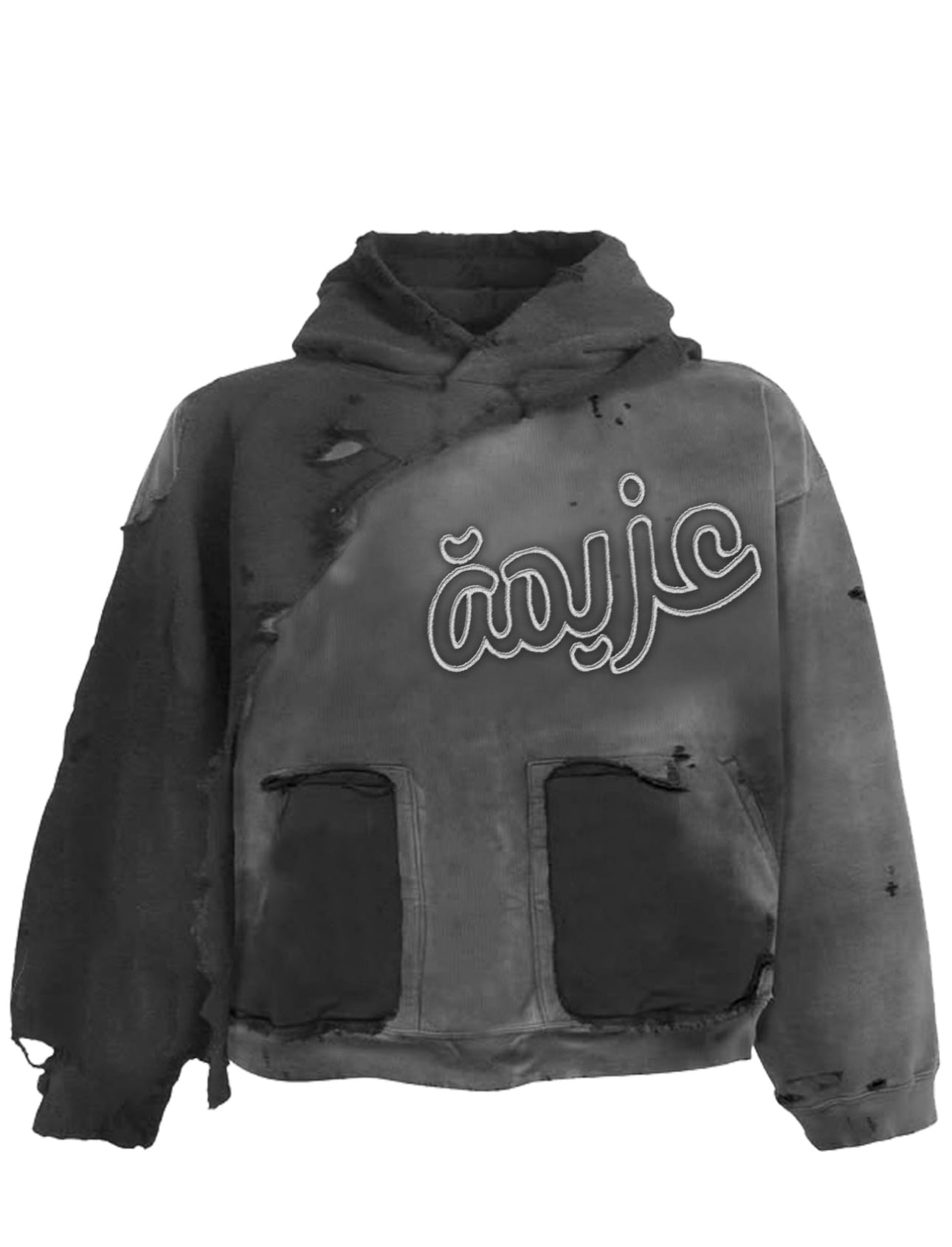 AZEMA DISTRESSED HOODIE