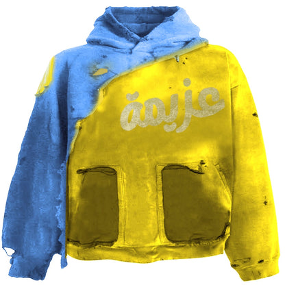 AZEMA DISTRESSED HOODIE